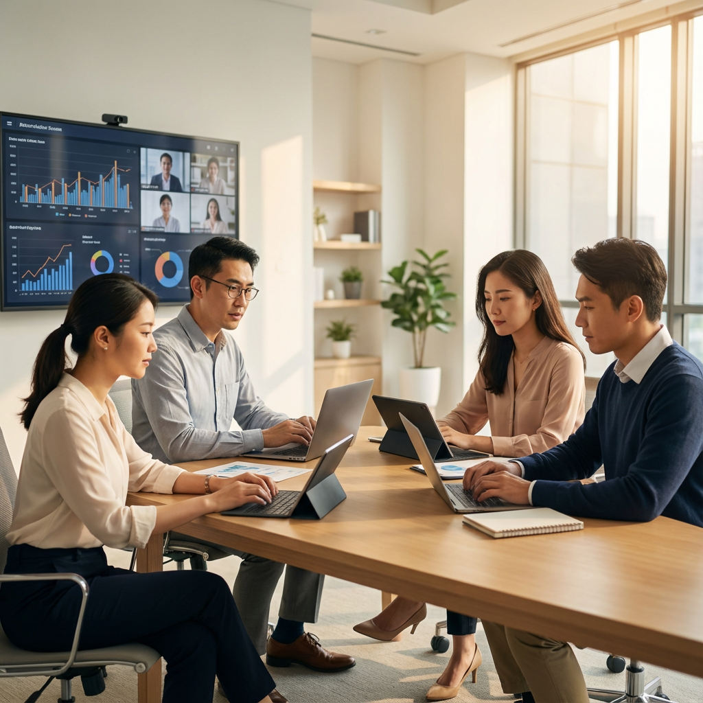 온라인 학습 장면